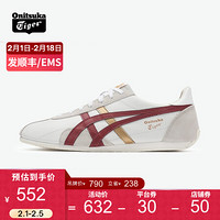 Onitsuka Tiger鬼塚虎舒适复古慢跑鞋男女款休闲鞋RUNSPARK TH201L-9950 米白色/红色 40.5