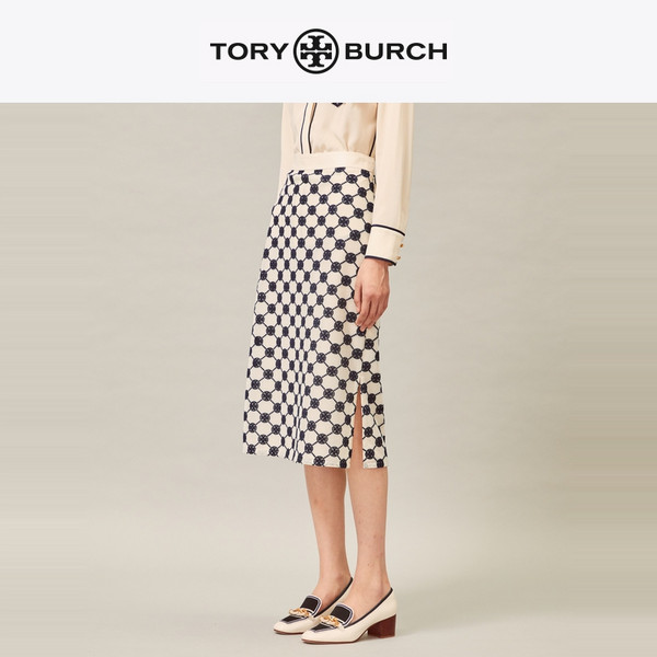 tory burch 汤丽柏琦 20春夏女装 印花收腰半身裙55555(00,混色 987)