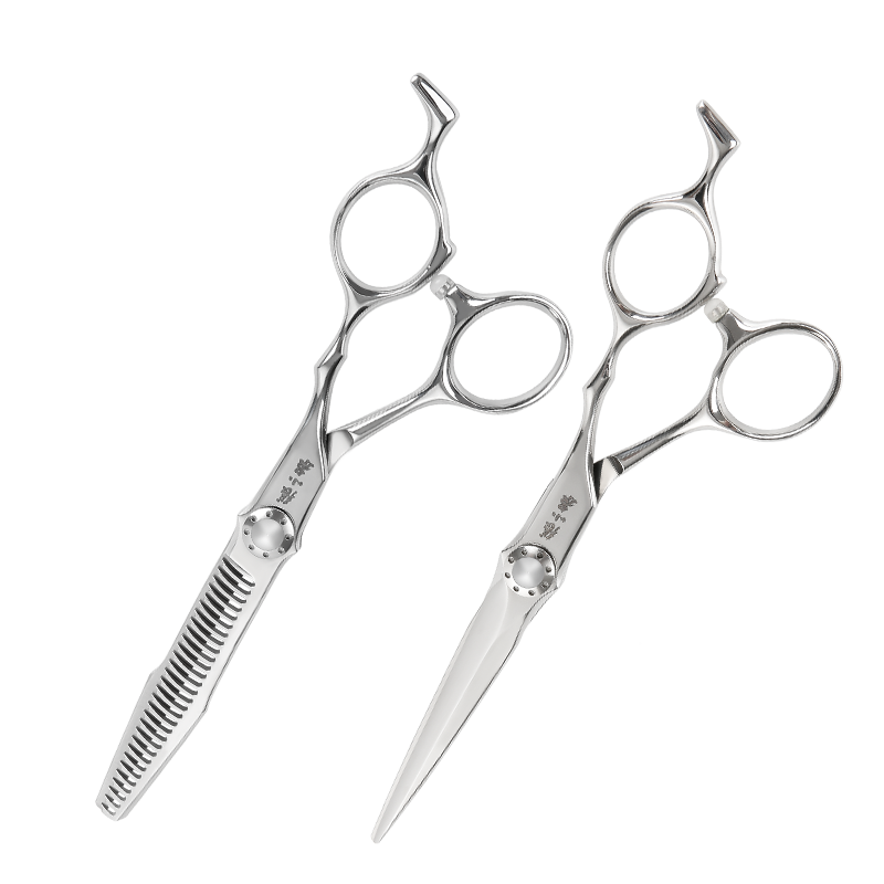 张小泉专业美发剪牙剪美发师专用打薄剪 440C不锈钢6寸理发师平剪