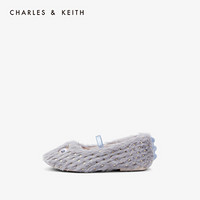 CHARLES＆KEITH女鞋CK9-71700065可爱动物造型儿童玛丽珍鞋 Light Blue浅蓝色 30