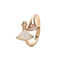 宝格丽（BVLGARI） DIVAS' DREAM系列女士小扇子造型玫瑰金色戒指 AN857333 350835-49