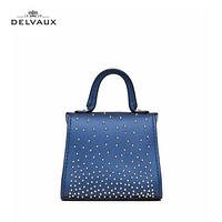 DELVAUX 包包女包斜挎奢侈品链条单肩包限量版包挂星空系列新年礼物 海军蓝