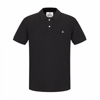 薇薇安·威斯特伍德 Vivienne Westwood 男士黑色棉质polo衫T恤 26010025-21681-PON401-M