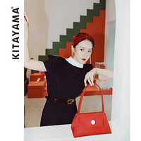 Kitayama北山制包所 直岛系列 三角包 手拎包腋下包 经典简约设计 个性百搭 明星同款 正红色
