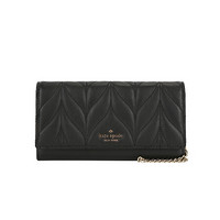 凯特·丝蓓 Kate Spade 奢侈品 女士中号黑色皮质单肩斜挎包WLRU5461 001