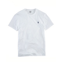 Ralph Lauren/拉夫劳伦男装 经典款修身圆领短袖T恤RL10009 E86-白色 XL