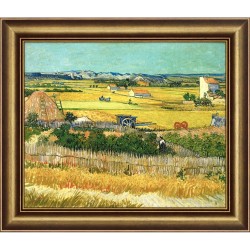 简美轻奢简欧客厅 装饰画 风景 梵高油画 田园风挂画