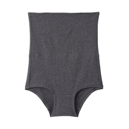 無印良品 MUJI 無印良品  女式 使用了棉的冬季内衣 腹带短裤 炭灰色 XL