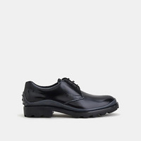 TOD'S 2021早春新品 男士牛皮系带鞋 商务皮鞋 黑色 45