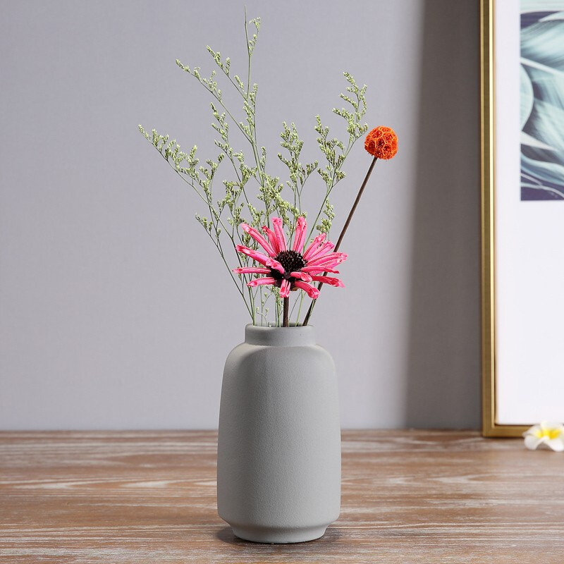 hoatai ceramic 华达泰陶瓷 花瓶花艺套装 e款 灰色