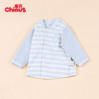 雀氏（Chiaus）针织长袖开衫 婴儿外套 童装 女童男童外套 蓝色 100码 建议身高90-100体重23-31斤