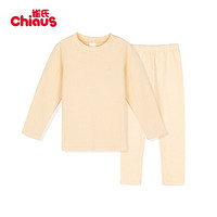 雀氏（Chiaus）儿童睡衣 童装 家居服 男童 女童睡衣 浅黄色 120码 建议身高110-125体重32-45斤