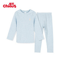 雀氏（Chiaus）儿童睡衣 童装 家居服 男童 女童睡衣 浅水蓝 90码 建议身高85-95体重19-26斤