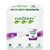 那特恩（NATEEN）那特恩成人纸尿裤老人尿不湿老年纸尿片批发夜用型大吸收大号男女重度失禁专用 M（10片）适合腰围95-125CM