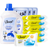 幼蓓（Ubee）婴儿洗衣液洗衣皂套装洗衣液3.4L+洗衣皂2kg（新老包装随机）