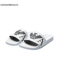 阿玛尼EMPORIO ARMAIN UNDERWEAR奢侈品21春夏男士拖鞋 X4PS06-XM760 WHITE-L007白色 44