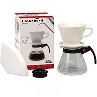 中亚Prime会员：Kalita 35163 咖啡手冲套装 滤杯+滤纸+分享壶