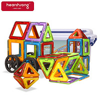 哈尚（Hearthsong）儿童玩具磁力片积木88件套儿童节生日礼物