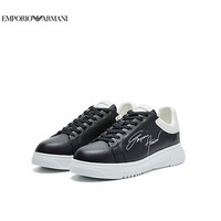 阿玛尼EMPORIO ARMANI奢侈品21春夏EA男士休闲鞋 X4X264-XM670 BLACK-N814黑色 7M
