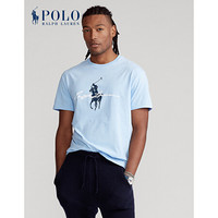 Ralph Lauren/拉夫劳伦男装 21年春定制修身Big Pony T恤RL13428 400-蓝色 L