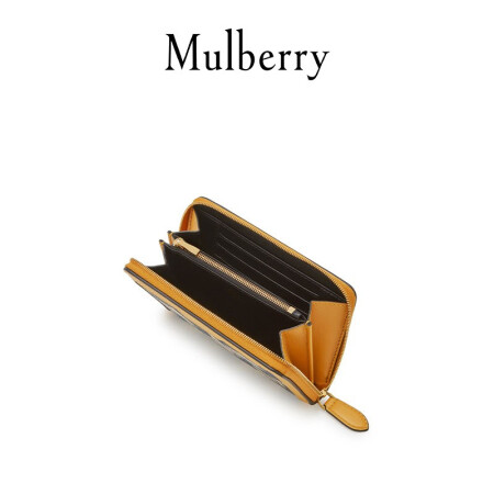 Mulberry/玛珀利2020M系列 中号多卡槽环绕式拉链钱包 RL6478 深琥珀色N651