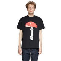 J.W. Anderson 男士 黑色棉质蘑菇印花短袖T恤 JE0113-PG0256-999-XXS