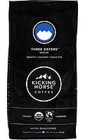 Kicking Horse Coffee Three Sisters咖啡，中度烘焙，全豆-USDA Organic认证，公平贸易，犹太洁食咖啡