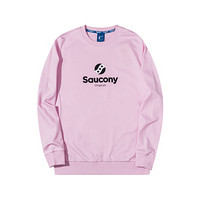 Saucony索康尼 男子潮流休闲运动上衣套头卫衣 380029110902 紫粉色 L
