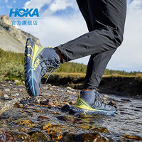 HOKA ONE ONE男女款TENNINE Hike GTX运动鞋高帮防水登山徒步鞋 墨蓝色 / 碧绿色-男-建议选大1码 7/250mm/M