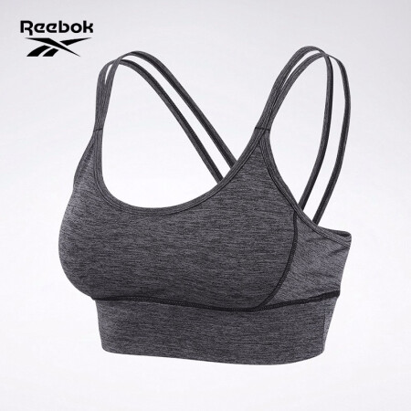 Reebok锐步 运动健身Kirei Bra女子运动文胸GI6599 GI6600_中麻灰色 A/S