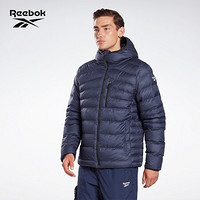 Reebok锐步官方 男子经典百搭秋冬短款连帽 棉服 FU1705_深蓝色 A/2XL