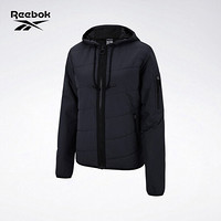 Reebok锐步男子短款连帽棉服保暖加厚冬季新款 GQ4936_黑色 A/S