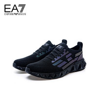 阿玛尼EA7 EMPORIO ARMANI21春夏EA7男女士同款休闲鞋 X8X048-XK202 BLACK-N400黑色 8.5