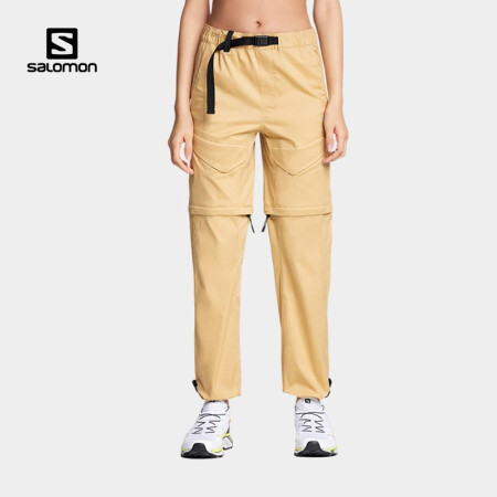 萨洛蒙（Salomon）女款 户外运动吸湿舒适可拆卸裤腿长裤 UR DETACH PANT 米色 C16587 M