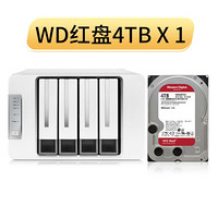 铁威马 TERRA MASTER F4-421 intel四核，4G内存 四盘NAS(4TB硬盘1块)