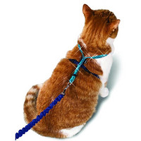 贝适安（PetSafe）猫咪牵引绳双重调节点贴身安全尼龙材质舒适 as pic Medium