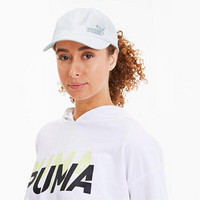 PUMA彪马男女棒球帽纯色遮阳帽运动帽纯棉经典22543 Puma White Adult