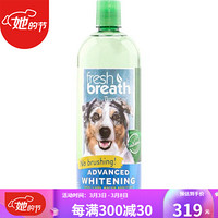 多美洁（Tropiclean）Fresh Breath高级美白口腔护理天然水添加剂  保持口腔健康 as pic 16-oz bottle