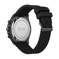 博斯（Boss）男士手表三针石英计时码表100米防水海洋版黑色不锈钢表带腕表46mm Black ONE SIZE