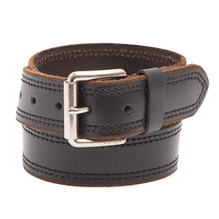 Tommy Hilfiger汤米男士腰带真皮简约粗犷大气休闲百搭JX2816 Brown棕色 36cm