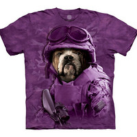 The Mountain男女T恤3d夏季短袖圆领动物图案美国直邮103217 紫色 2XL