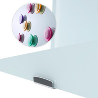 美硕（MEISHUO） 钢化玻璃白板支架式磁性白板壁挂简易办公会议移动写字板 钢化玻璃白板150*100cm