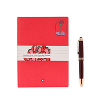 MONTBLANC 万宝龙红色 大班系列笔墨水笔记本 小王子与玫瑰假日套装125586