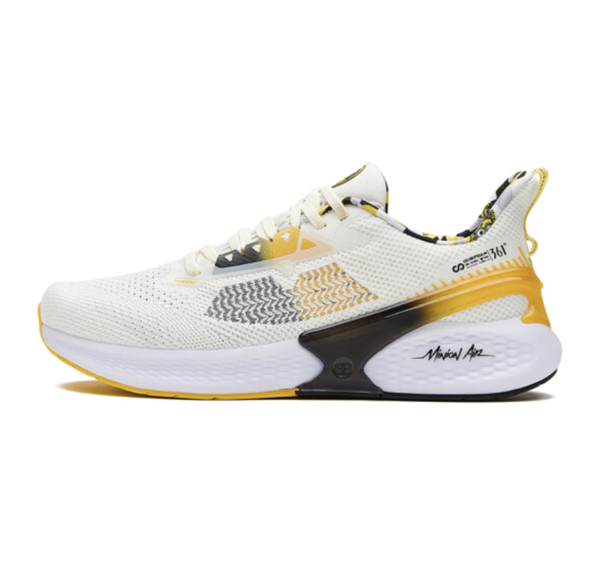 新品发售361男鞋小黄人联名男款q弹超科技跑鞋