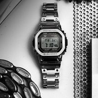 CASIO 卡西欧 G-SHOCK金属进化系列 43.2毫米太阳能电波腕表 GMW-B5000D-1