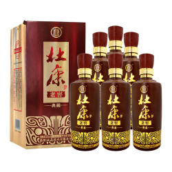 杜康老窖典藏500ml6瓶整箱50度浓香型白酒内含3个手提袋