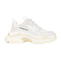 巴黎世家 BALENCIAGA  女士TRIPLE S系列老爹鞋休闲运动鞋 524036 W09E1 9000 白色 38