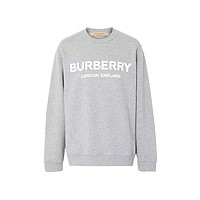 Burberry巴宝莉男士灰色logo休闲运动套头衫