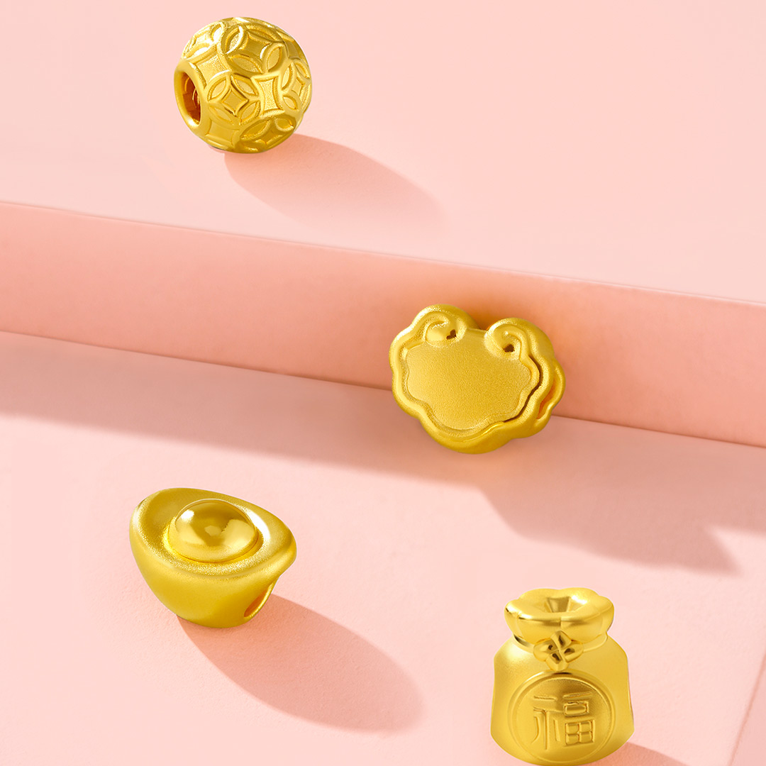 LUCKYME小福系列足金转运珠