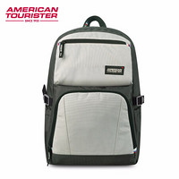 美旅箱包中学生双肩包大容量时尚潮流背包学生书包 TP1灰色/白色